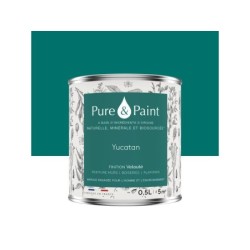 Peinture yucatan mur, plafond et boiserie , PURE  PAINT velours 0.5 l