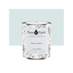 Peinture doux matin mur, plafond et boiserie , PURE  PAINT velours 2.5 l