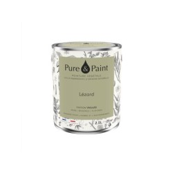 Peinture lezard mur, plafond et boiserie , PURE  PAINT velours 2.5 l