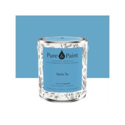 Peinture belle ile mur, plafond et boiserie , PURE  PAINT velours 2.5 l