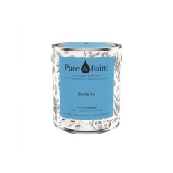 Peinture belle ile mur, plafond et boiserie , PURE  PAINT velours 2.5 l