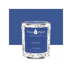 Peinture outremer mur, plafond et boiserie , PURE  PAINT velours 2.5 l