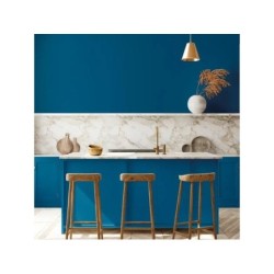 Peinture bleu de suede mur, plafond et boiserie , PUREPAINT velours 2.5 l