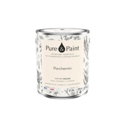 Peinture parchemin mur, plafond et boiserie , PURE  PAINT velours 2.5 l