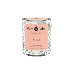 Peinture roseus mur, plafond et boiserie , PURE  PAINT velours 2.5 l