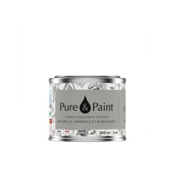 Testeur peinture gris fume velours , PURE  PAINT 100 ml