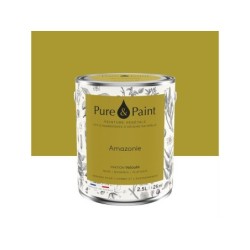 Peinture amazonie mur, plafond et boiserie , PURE  PAINT velours 2.5 l