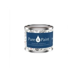 Testeur peinture bleu de suede velours , PURE  PAINT 100 ml