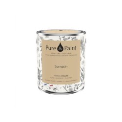 Peinture sarrasin mur, plafond et boiserie , PURE  PAINT velours 2.5 l