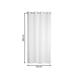 Voilage Cambria blanc l.140 x H.280 cm