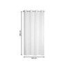 Voilage Cambria blanc l.140 x H.280 cm