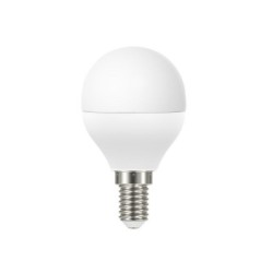 Ampoule led sphérique, connectée Enki, E14, 40W, 470 lumens, variation blancs & couleur, verre dépoli, LEXMAN