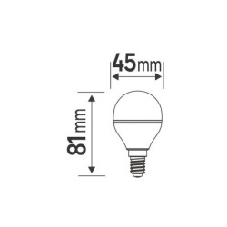 Ampoule led sphérique, connectée Enki, E14, 40W, 470 lumens, variation blancs & couleur, verre dépoli, LEXMAN