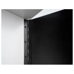 Charnière pour porte en bois, HETTICH, 32 x 1200 mm, noir