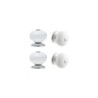 Bouton Gabi porcelaine blanche lot de 4, INSPIRE