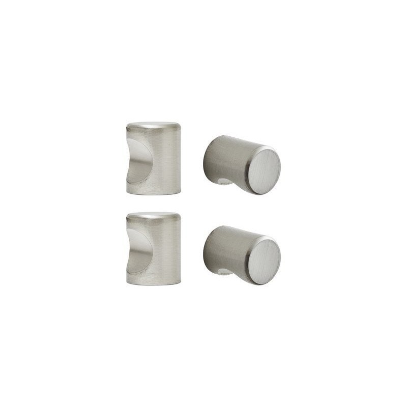 Bouton Omna nickel brossé lot de 4, INSPIRE