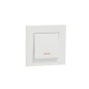 Interrupteur va-et-vient lumineux complet Miluz, SCHNEIDER ELECTRIC, blanc