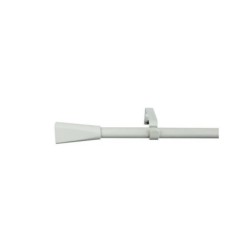 Kit de tringle à rideau Pommel diam.16/19 mm blanc mat 160-300 cm