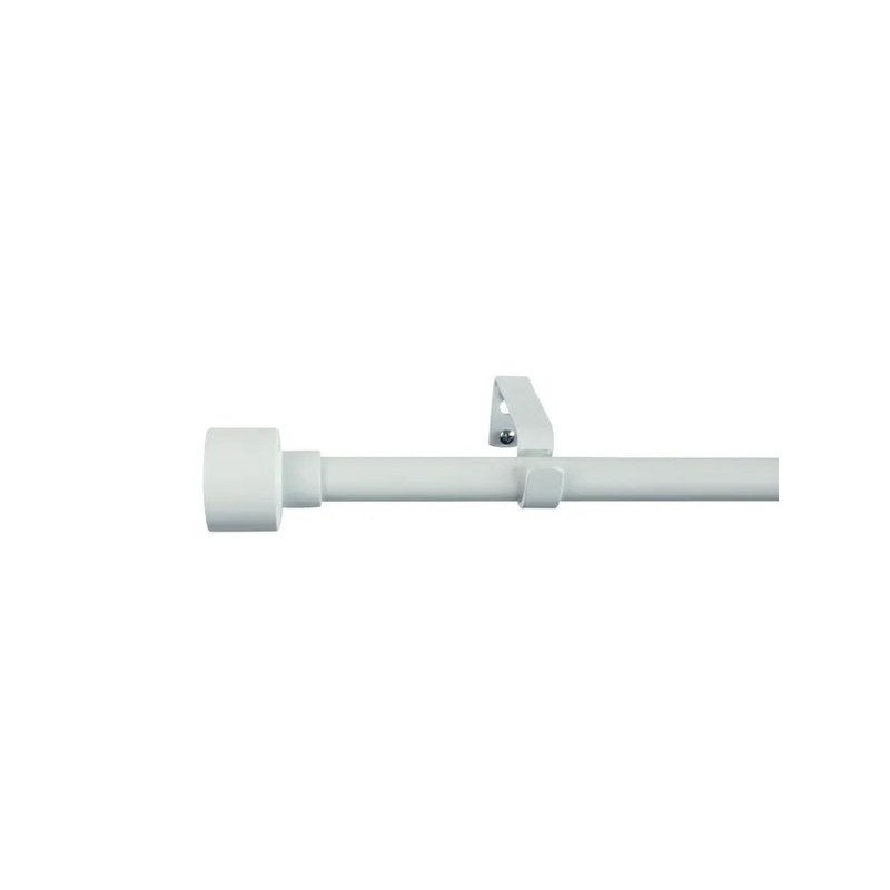 Kit de tringle à rideau Duplo Diam.19 mm blanc 120 à 210 cm