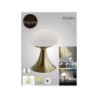 Lampe de chevet, glamour, metal laiton tactile, INSPIRE Kinoko, H.22cm