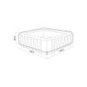 Housse de protection pour spa, NATERIAL, L.162 x l.162 x H.68 cm