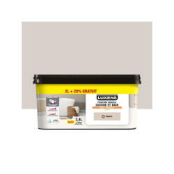 Peinture mur trench 6 satin LUXENS Cuisine et bain 2.5L+20% gratuit