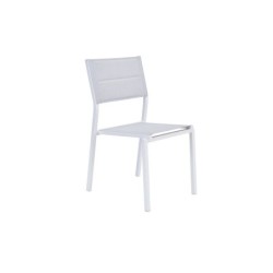 Chaise de jardin en aluminium, NATERIAL Orion beta, blanc