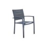 Fauteuil de jardin en aluminium, NATERIAL Orion beta, gris anthracite