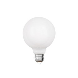 Ampoule led à filament opaline globe 95 mm E27 7.2 W, LEXMAN