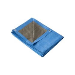 Bâche bleu 70gr/m² avec œillets 3MX2M