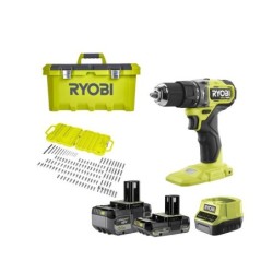 Perceuse sans fil RYOBI ONE PLUS 18 V 5 AH 2 batteries RPD18-252TA127