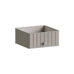 Panier SPACEO Evo'm feuilles terracotta H.16 x l.36 x P.35 cm