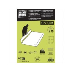 Housse de protection noir PACK AND MOVE, L.2.3 m x l.140 cm, E.0.1 cm