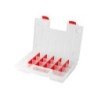 Organiseur plastique transparent, taille L, l.34.4 x H.5 x P.24.9 cm