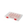 Organiseur plastique transparent, taille L, l.34.4 x H.5 x P.24.9 cm