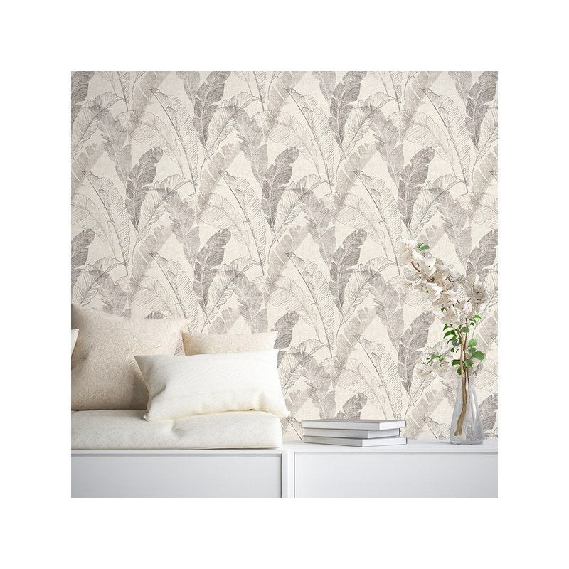 Papier peint vinyle Capri tropical beige