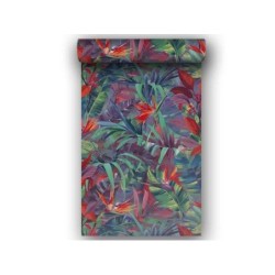 Papier peint intisse paradise flowers multicolore