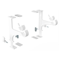 Lot de 2 supports sans perçage tringle à rideau, caisson volet, blanc CESSOT