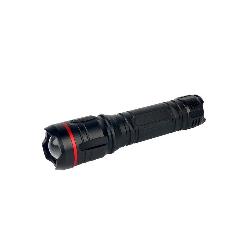 Lampe torche piles 1200/360 lm 250 mètres alu noir LEXMAN