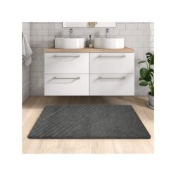 Tapis de bain Granit 3, Remix SENSEA, l.60 x L.120 cm, gris