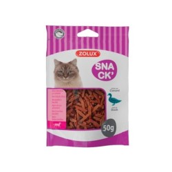 Friandise chat mini lamelles au canard 50g