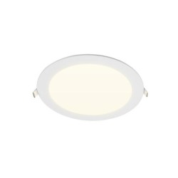 Spot encastrable, led intégrée, IP44, rond, Diam. 22,5 cm, INSPIRE, blanc