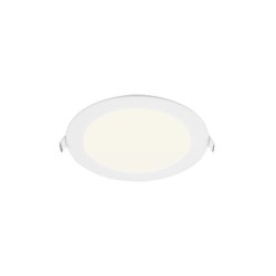 Spot encastrable, led intégrée, IP44, rond, Diam. 17 cm, INSPIRE, blanc