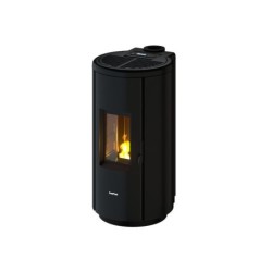 Poêle à granulés, FREEPOINT, 5.5 kW chrome noir