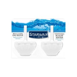 Bloc cuvette wc eau bleue 2 x 40 gr STARWAX