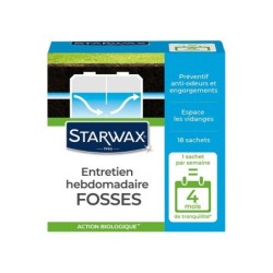 Entretien hebdomadaire pour fosses 4 mois, STARWAX, 0.45 kg