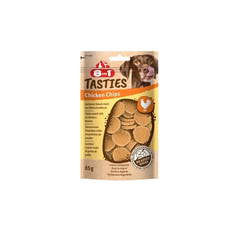 Friandise chien 8in1 tast chicken chips 85g