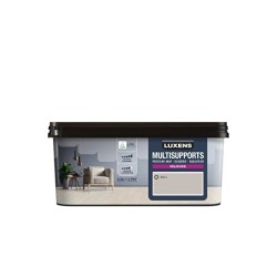 Peinture velours mur, boiserie et radiateur, LUXENS Khol 6, gris, 2.5 litres