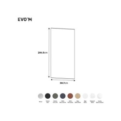 Porte battante SPACEO Evo'm Seville Blanc brillant H.204,5 X L.59,7 cm