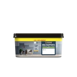 Peinture blanc mur, boiserie, radiateur LUXENS satiné 2.5L+20% gratuit